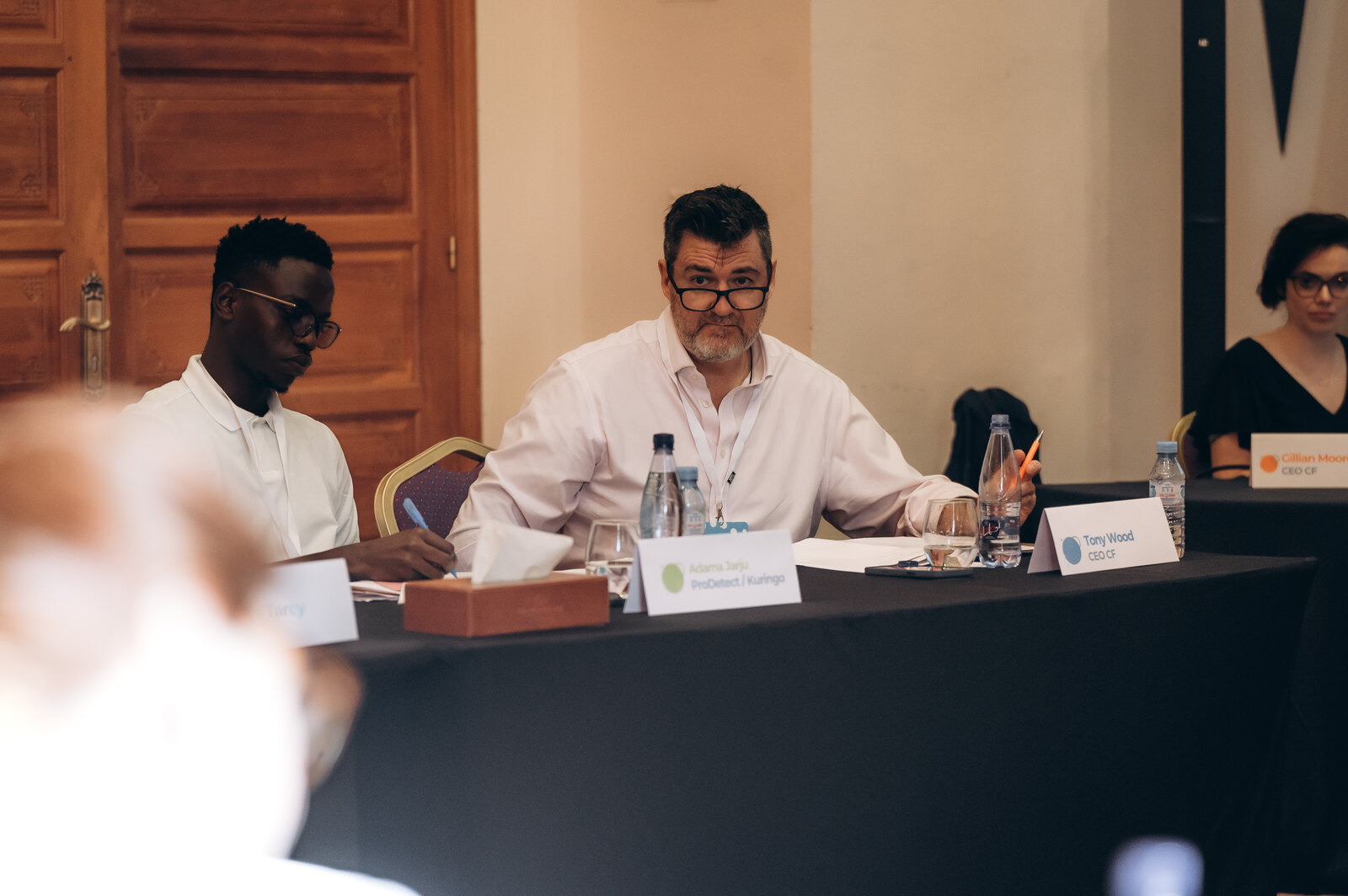 Tony Wood in a workshop conversation in Morocco.